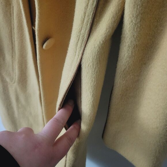 DKNY Camel Wool Coat (XS?) - Picture 9 of 15